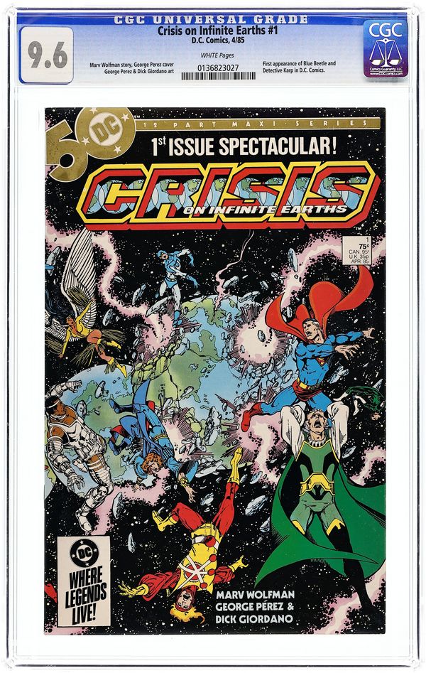 Crisis on Infinite Earths (1985) 1 CGC 9.6