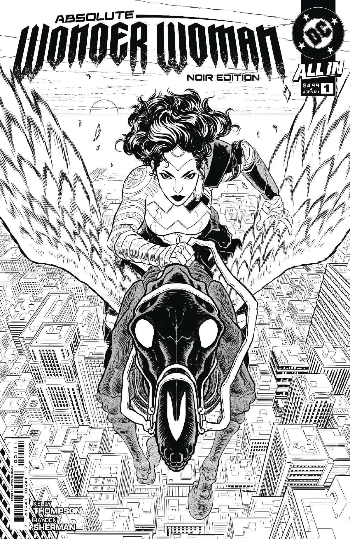 ABSOLUTE WONDER WOMAN NOIR EDITION #1 OS CVR A