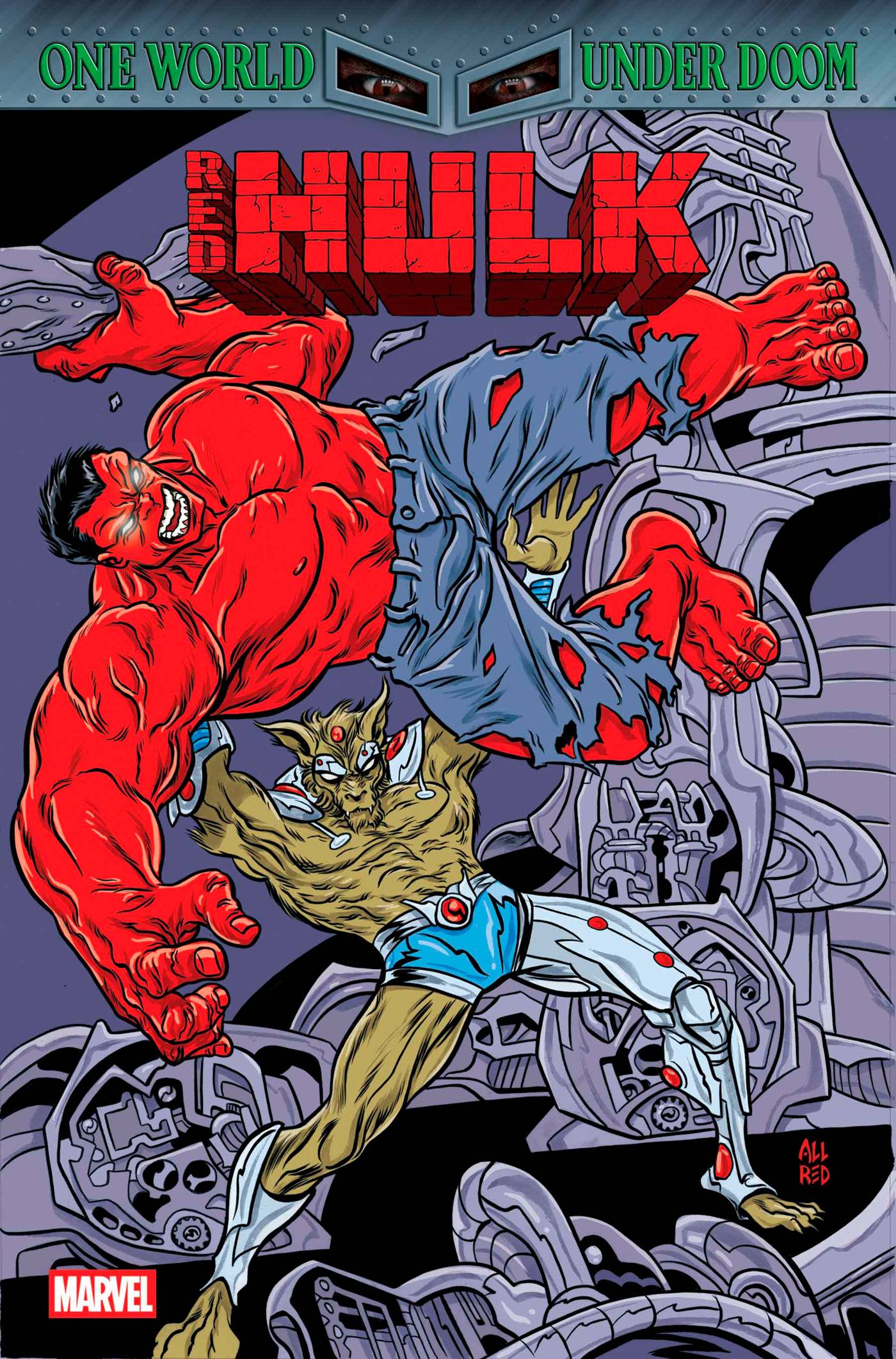RED HULK #6 MIKE ALLRED RETROVISION VARIANT [DOOM]