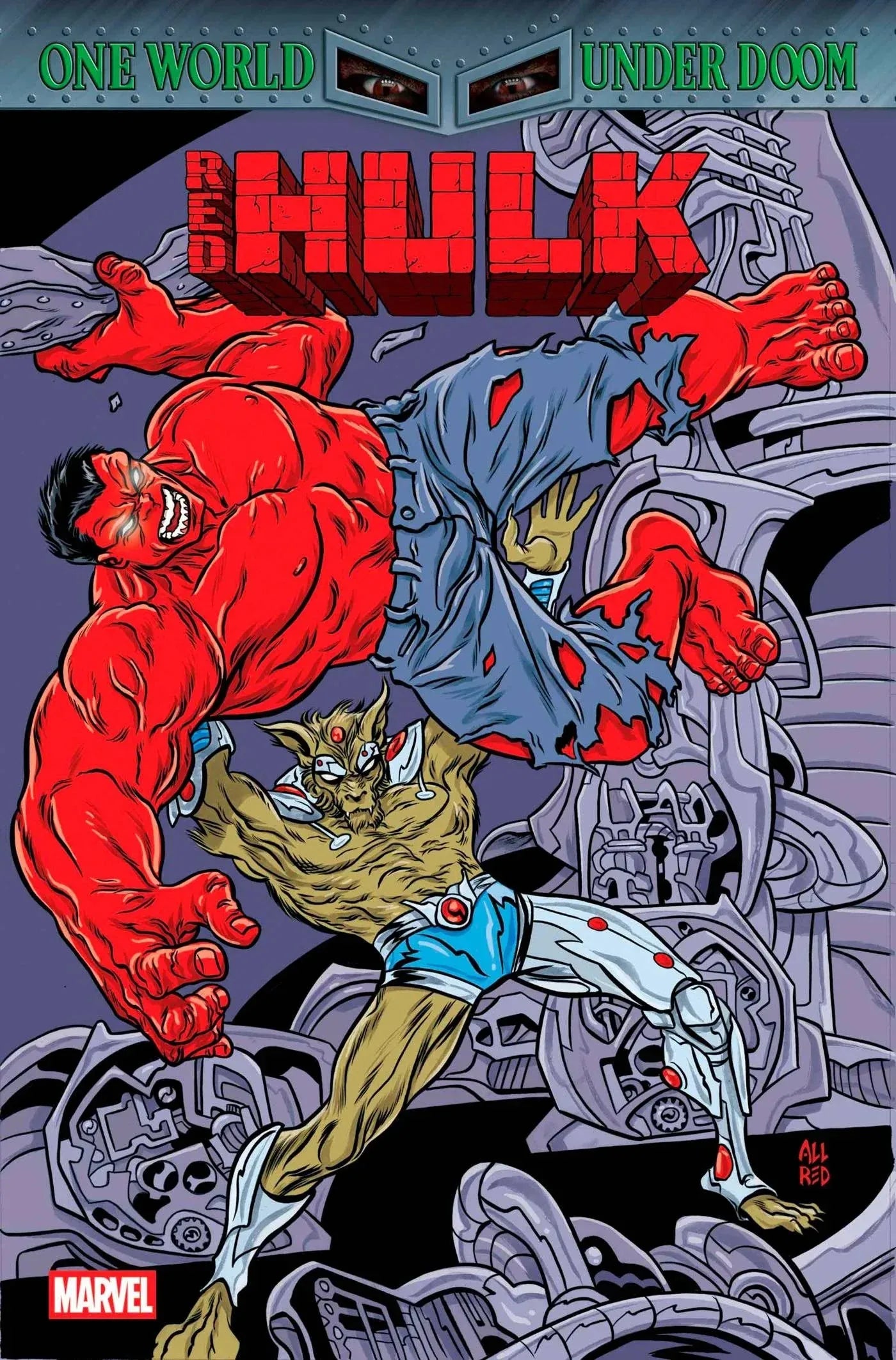 RED HULK #6 MIKE ALLRED RETROVISION VARIANT [DOOM]