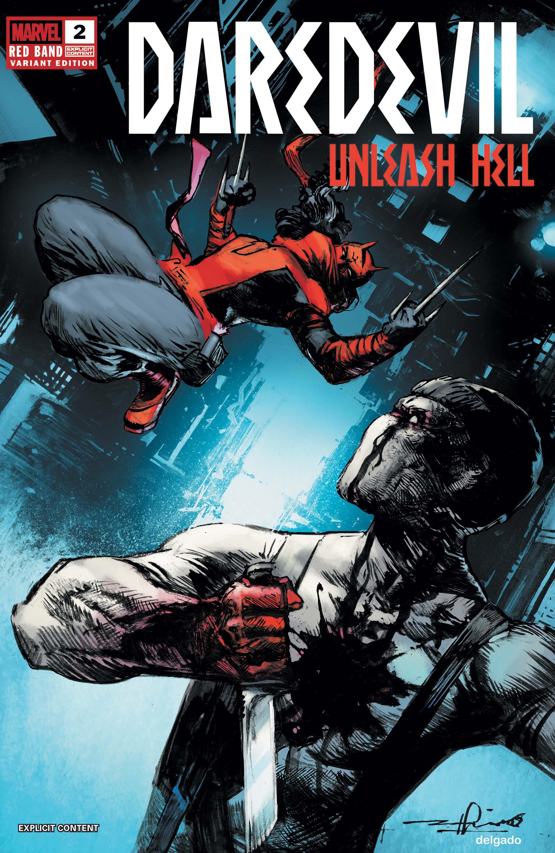 Daredevil Unleash Hell Red Band (2025 Marvel) 2B (Very Fine) - Secret Station Comic | Book Shop