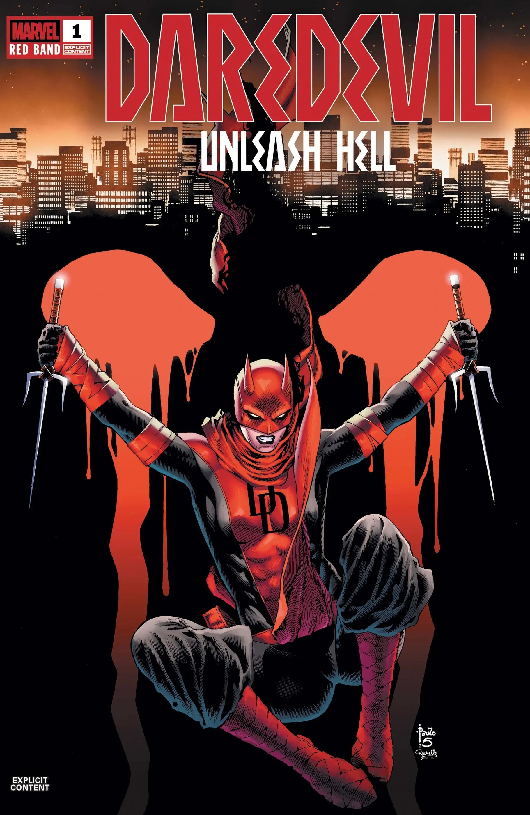 Daredevil Unleash Hell Red Band (2025 Marvel) 1A (Near Mint) - Secret Station Comic | Book Shop