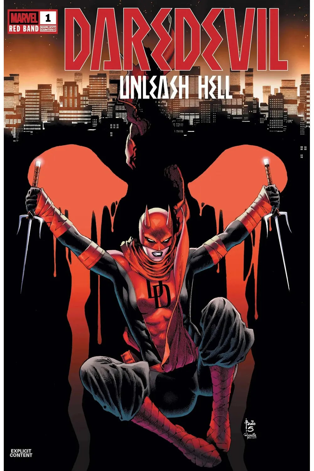 Daredevil Unleash Hell Red Band (2025 Marvel) 1A (Near Mint) - Secret Station Comic | Book Shop