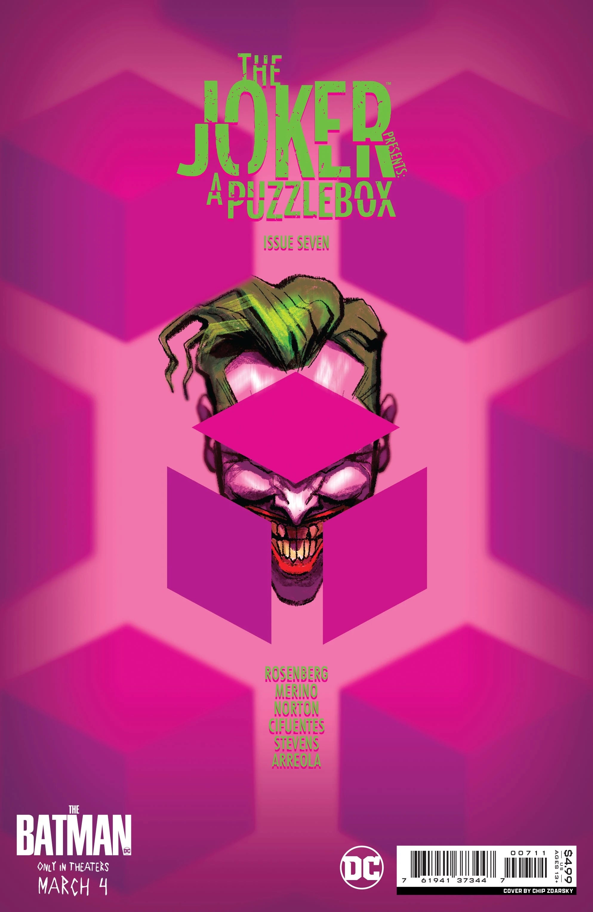 JOKER PRESENTS A PUZZLEBOX #7 (OF 7) CVR A ZDARSKY comic cover | Secret Station