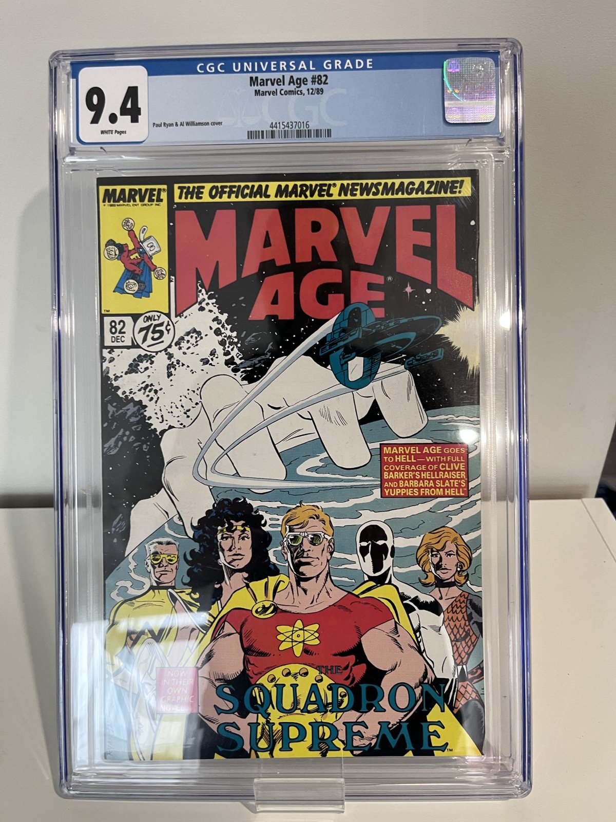 Marvel Age (1983 1st Series) 82 CGC 9.4