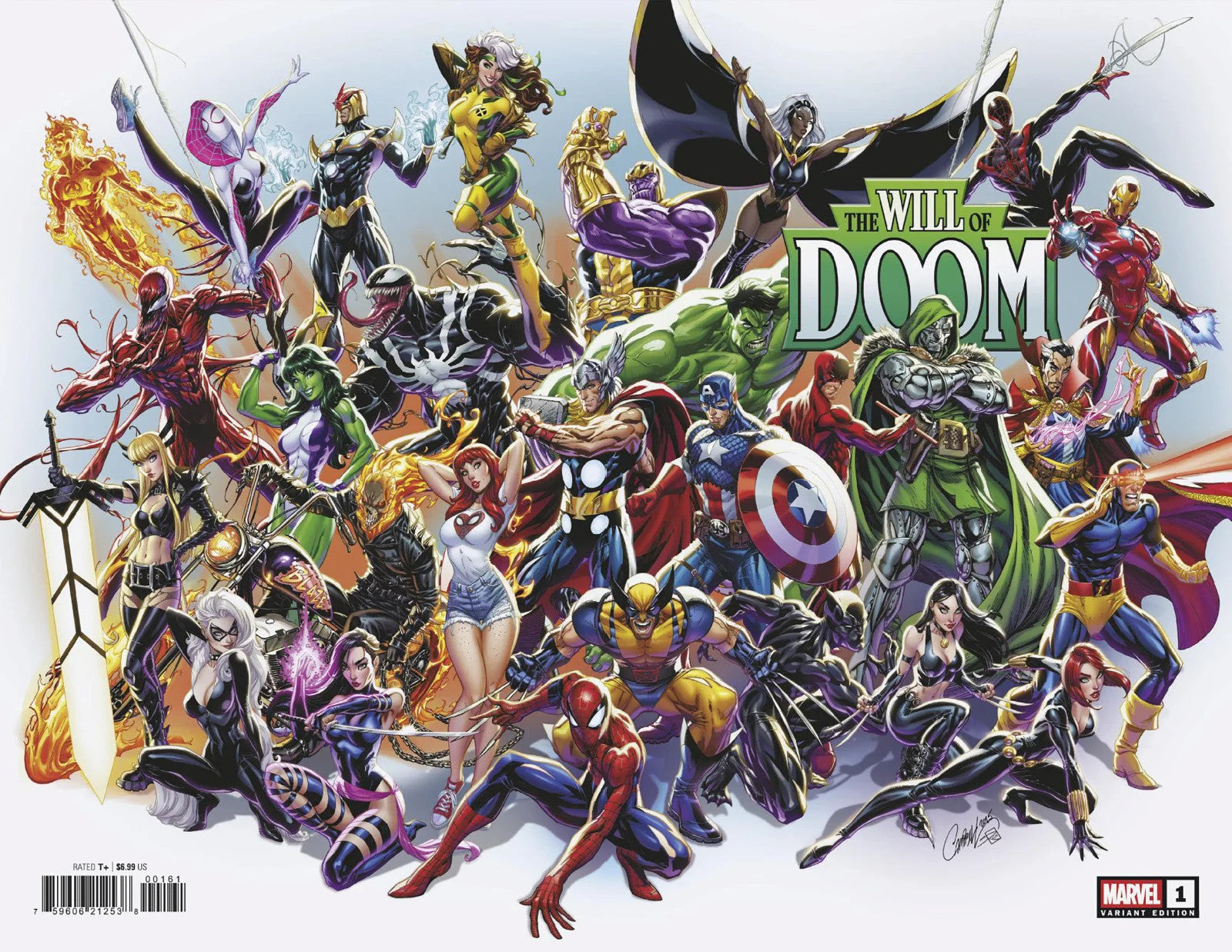 The Will Of Doom #1 J. Scott Campbell Wraparound Variantt