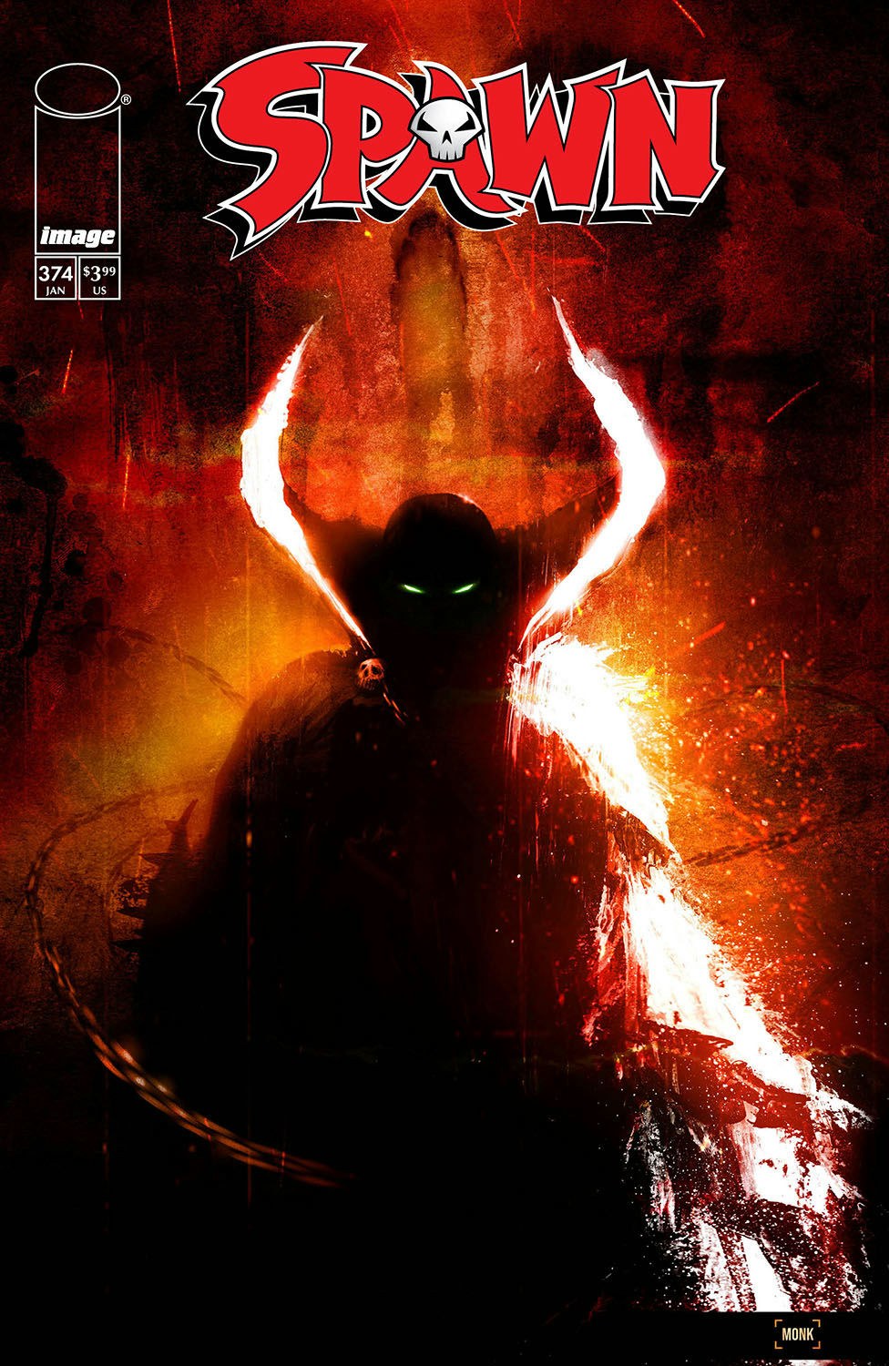 SPAWN #374 CVR A JEFF MONK comic cover | Secret Station